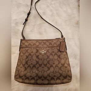 Coach Brown Signature Crossbody Bag